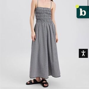 Solid and Striped Delta Midi Dress Gingham